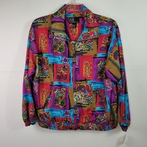 Vtg EVR Full Zip Jacket Sz Large